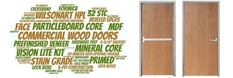commercial wood fire doors supplier